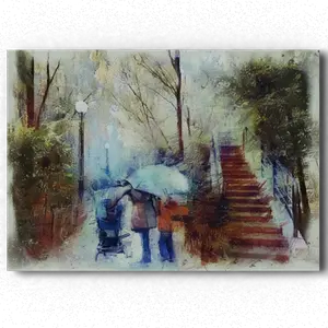 Ballade sous la pluie, la coulée verte, Paris