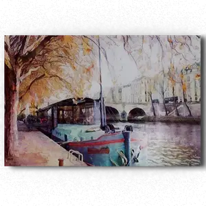 Une Péniche au Pont-Marie, Paris