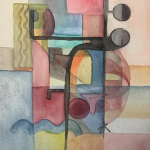 A woman on the beach