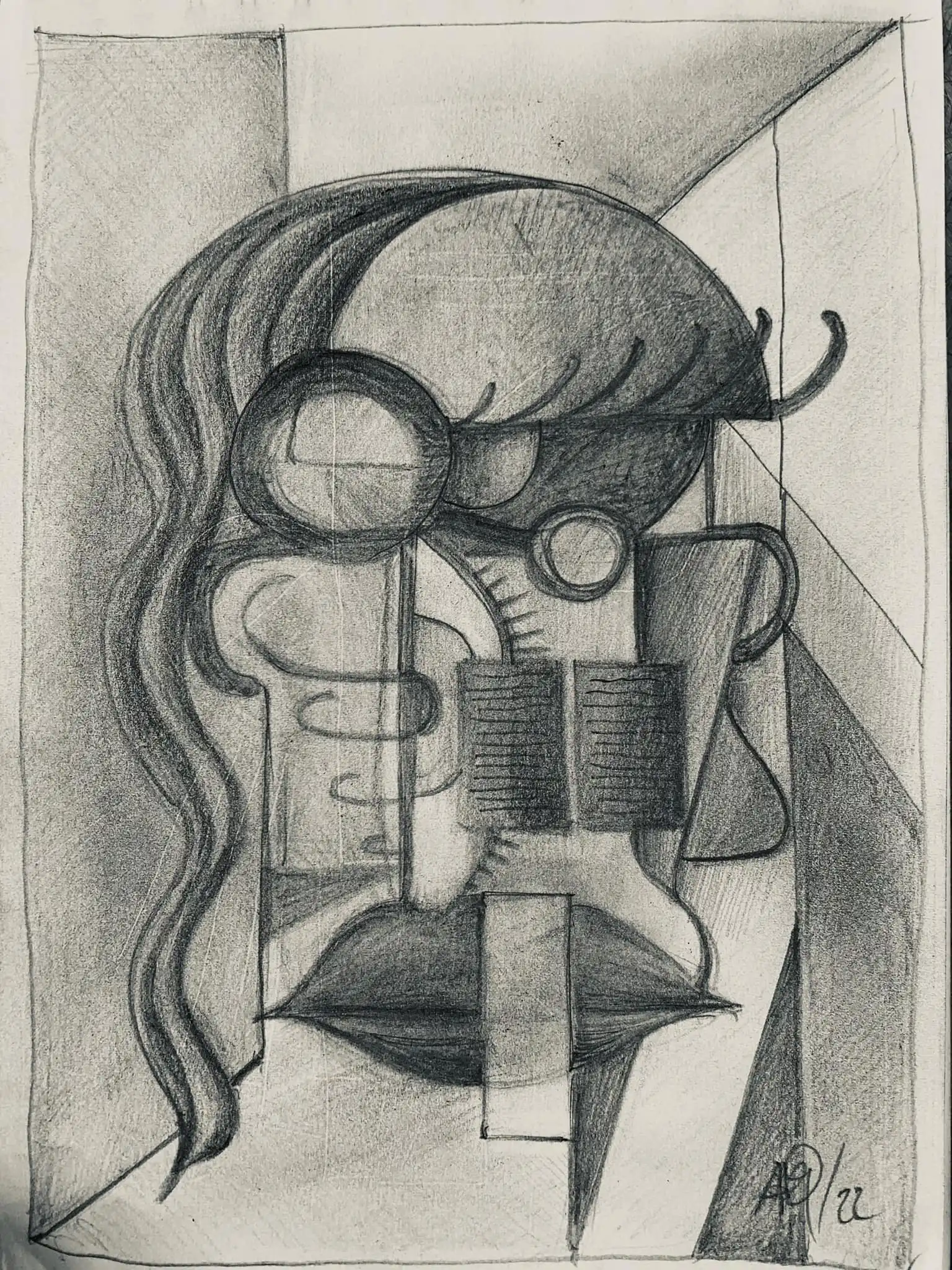 Crayon titled La professeur de français