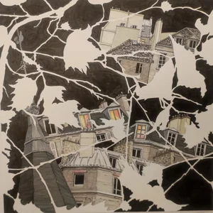 A travers les platanes, Place st germain des pres  - 2019