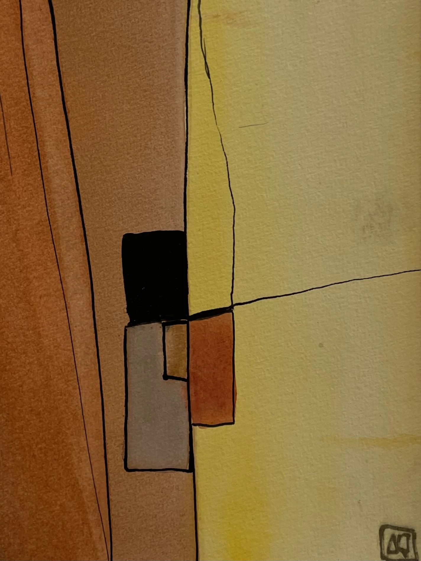 Watercolor Study in C Major No. 1 by Arnaud Quercy at Art Quam Anima — Watercolor Painting on Paper, Watercolor titled Watercolor Study in C Major No. 1