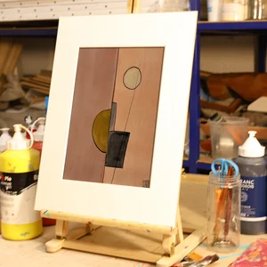 Étude à l'aquarelle en Do majeur n° 2 — Scène 30×40 · chevalet · PP #5