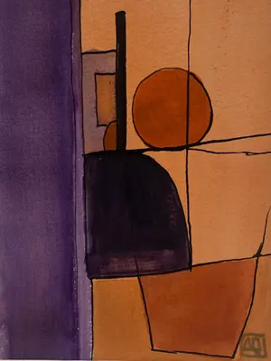 Watercolor Study in D Minor No. 1