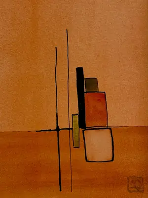 Watercolor Study in D5 (power chord) No. 1