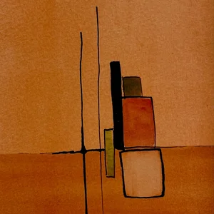 Étude à l'aquarelle en Ré5 (power chord) n° 1