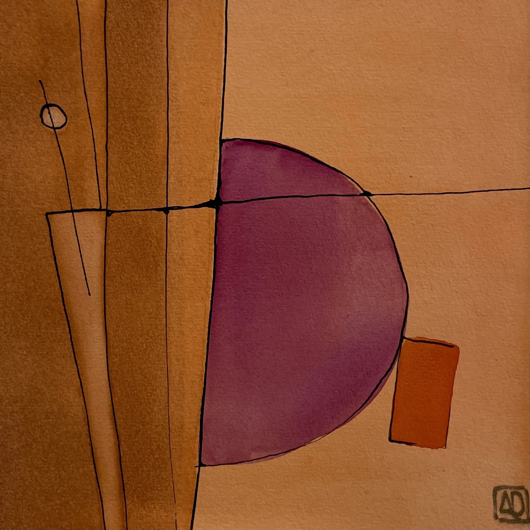Watercolor Study in F Major No. 2 by Arnaud Quercy at Art Quam Anima — Watercolor Painting on Paper, Watercolor titled Watercolor Study in F Major No. 2