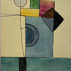 Étude à l'aquarelle en Fa dièse mineur n° 2 — vue 1