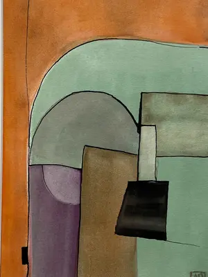 Watercolor Study in G Minor M7 No. 1