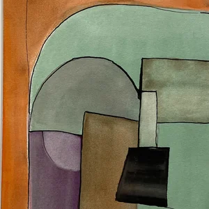 Étude à l'aquarelle en Sol mineur M7 n° 1 — vue 1