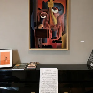 Les vacances de Dieu — Scène 50×70 · piano · PP #1
