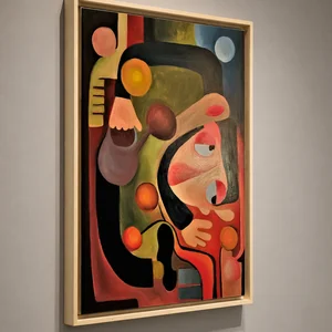 Le jardin du moine — Scène 50×70 · mur blanc · PP #4