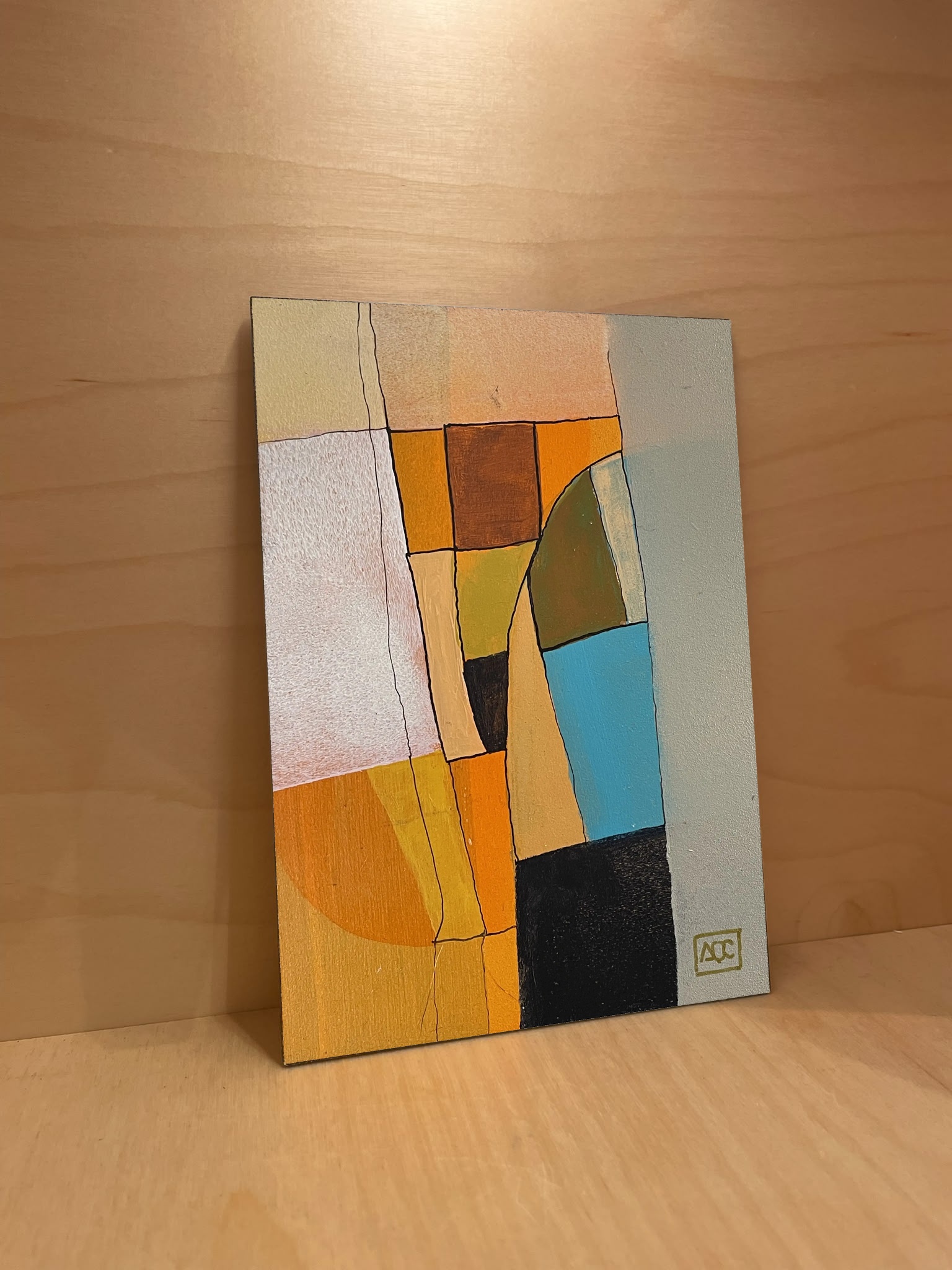 A Major - Research on Harmony - Variation 4, acrylic on wood panel