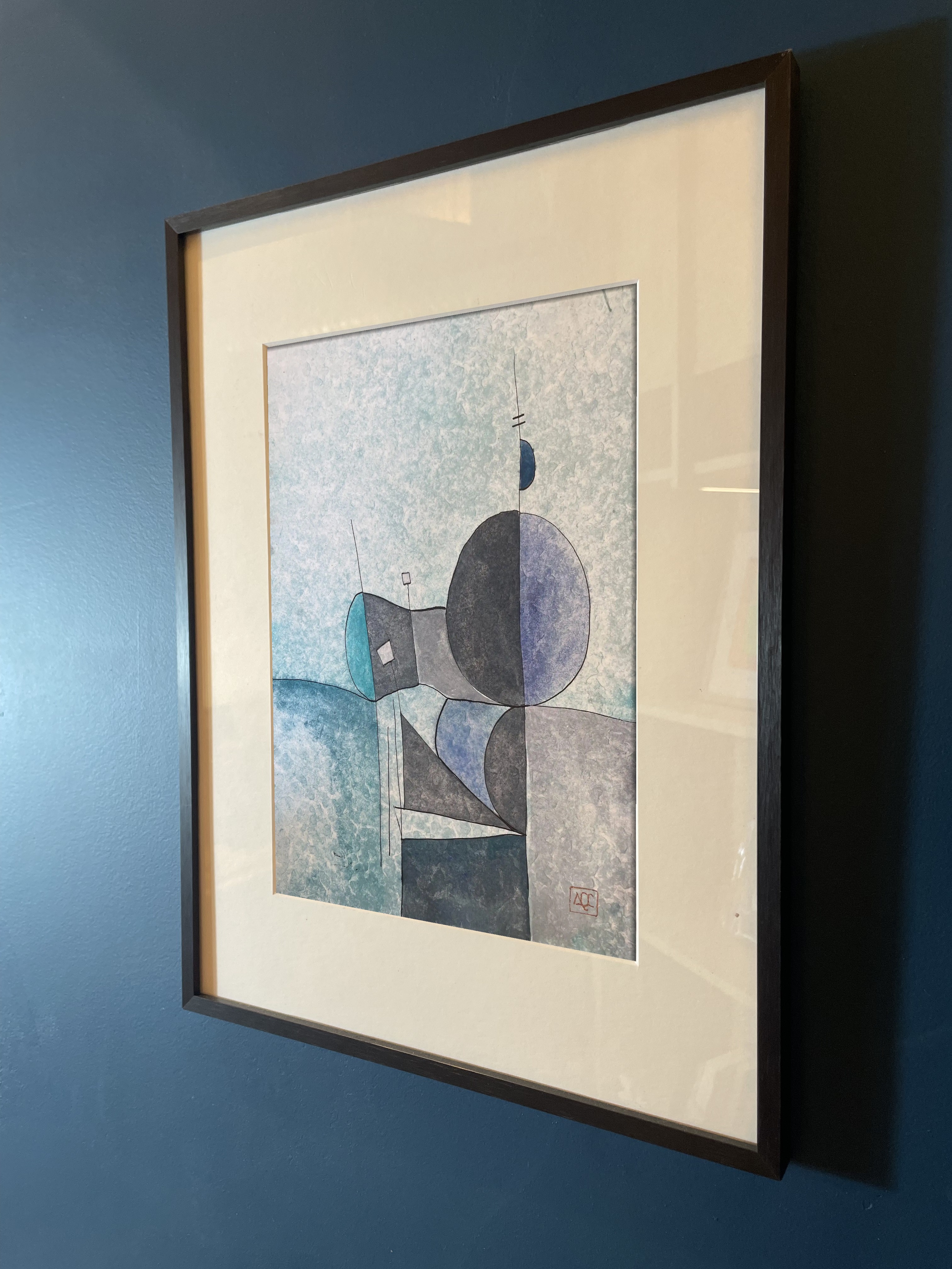 C# Fourth Interval - Reflexions 21, watercolor on paper