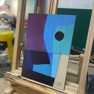 Ré bémol Majeur - Recherche sur l'Harmonie - Variation 10 — chevalet · 15×21 #1