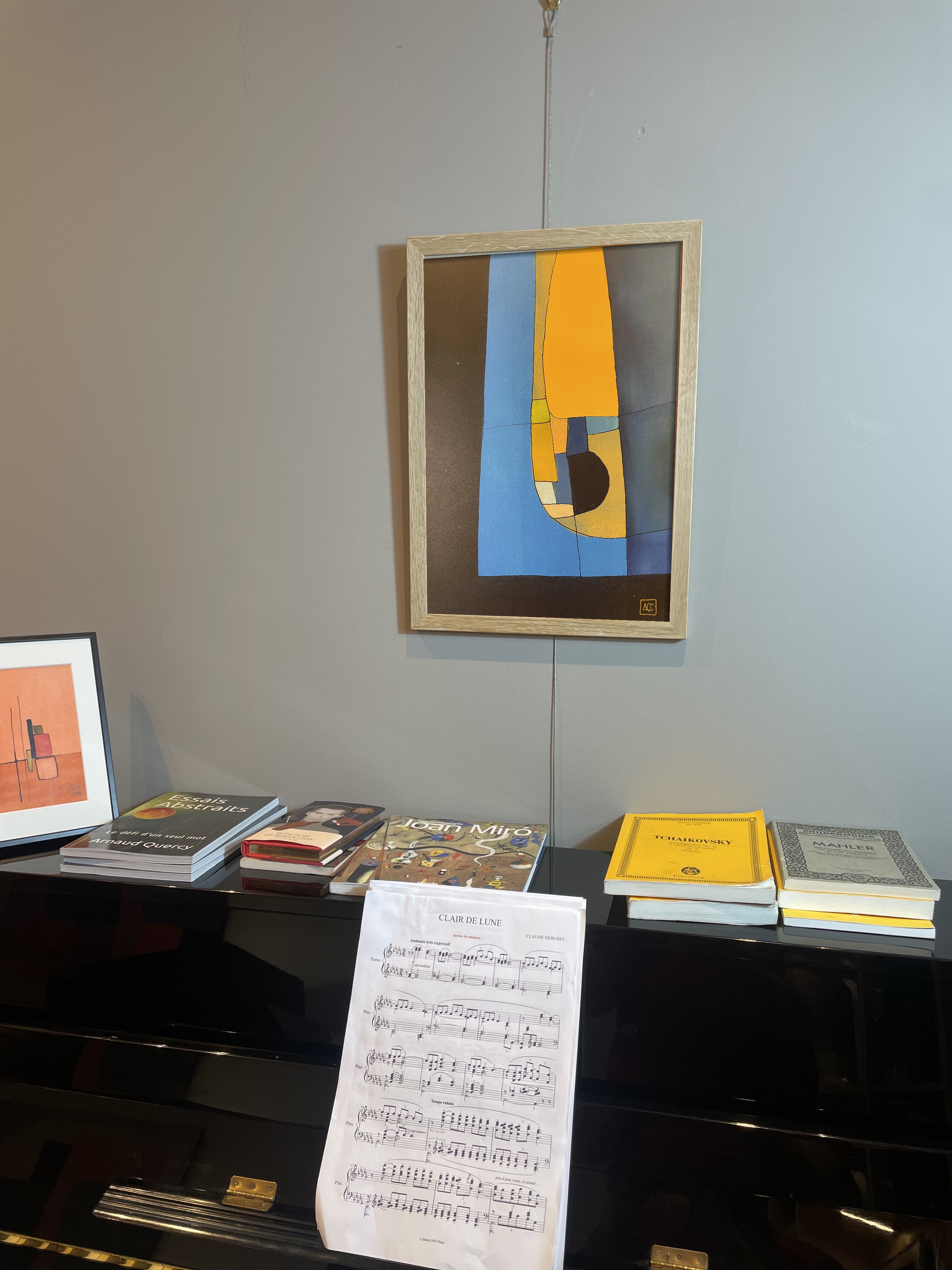 E Major - Research on Harmony - Variation 2, acrylic on wood panel