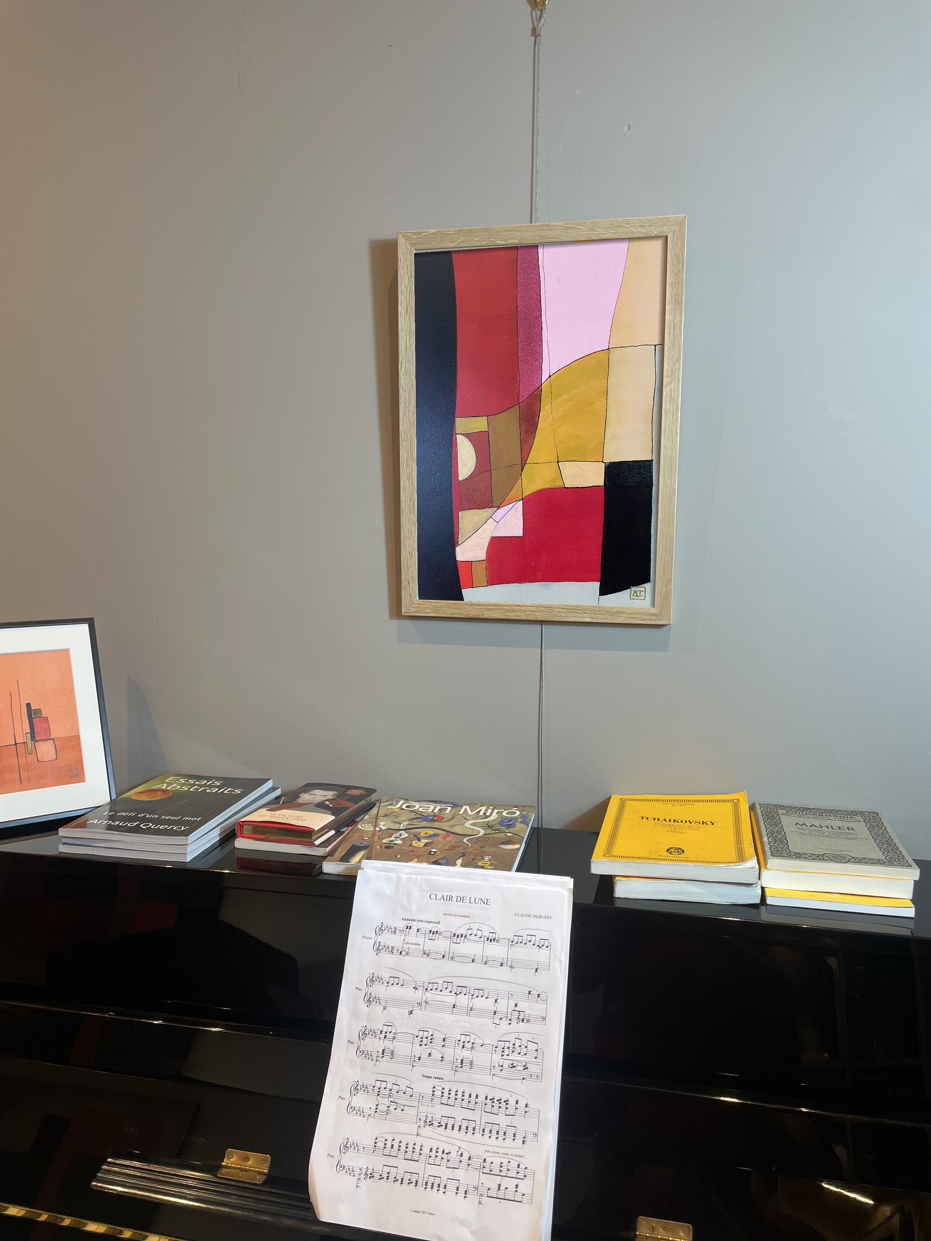 F Major - Research on Harmony - Variation 2, acrylic on wood panel