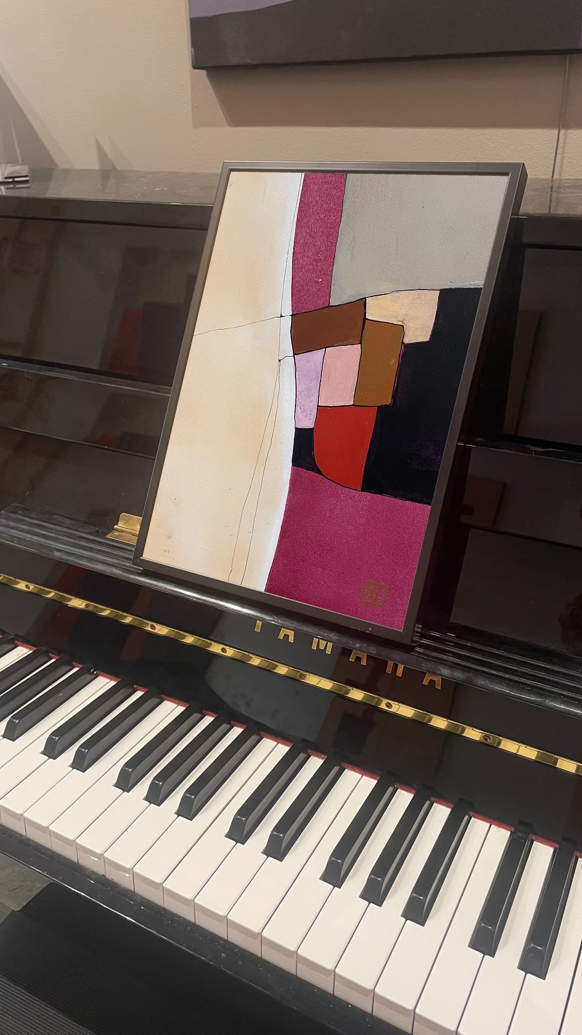 F Major - Research on Harmony - Variation 3, acrylic on wood panel
