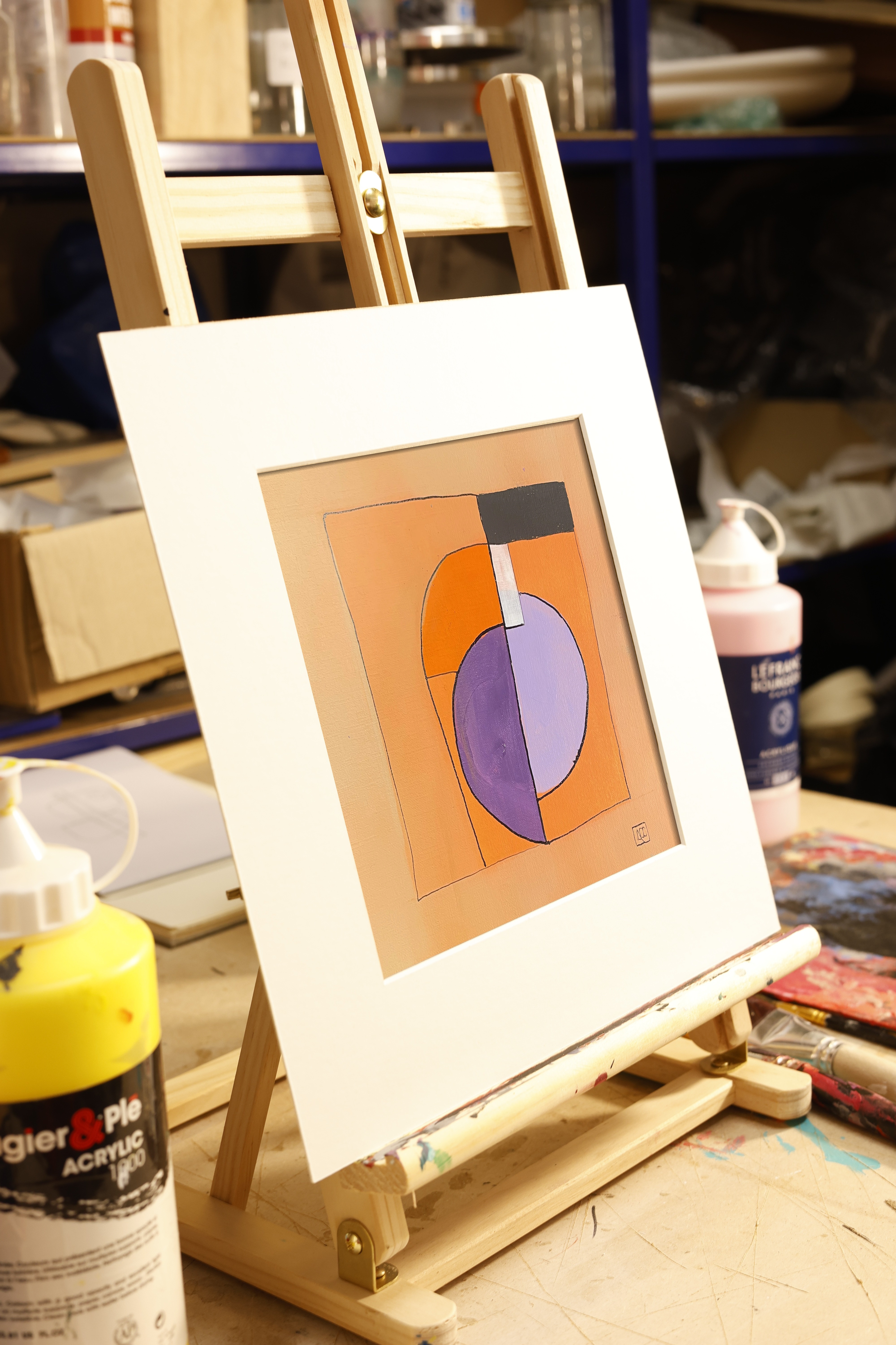 G Minor - Research on Harmony - Variations 12, acrylic on paper