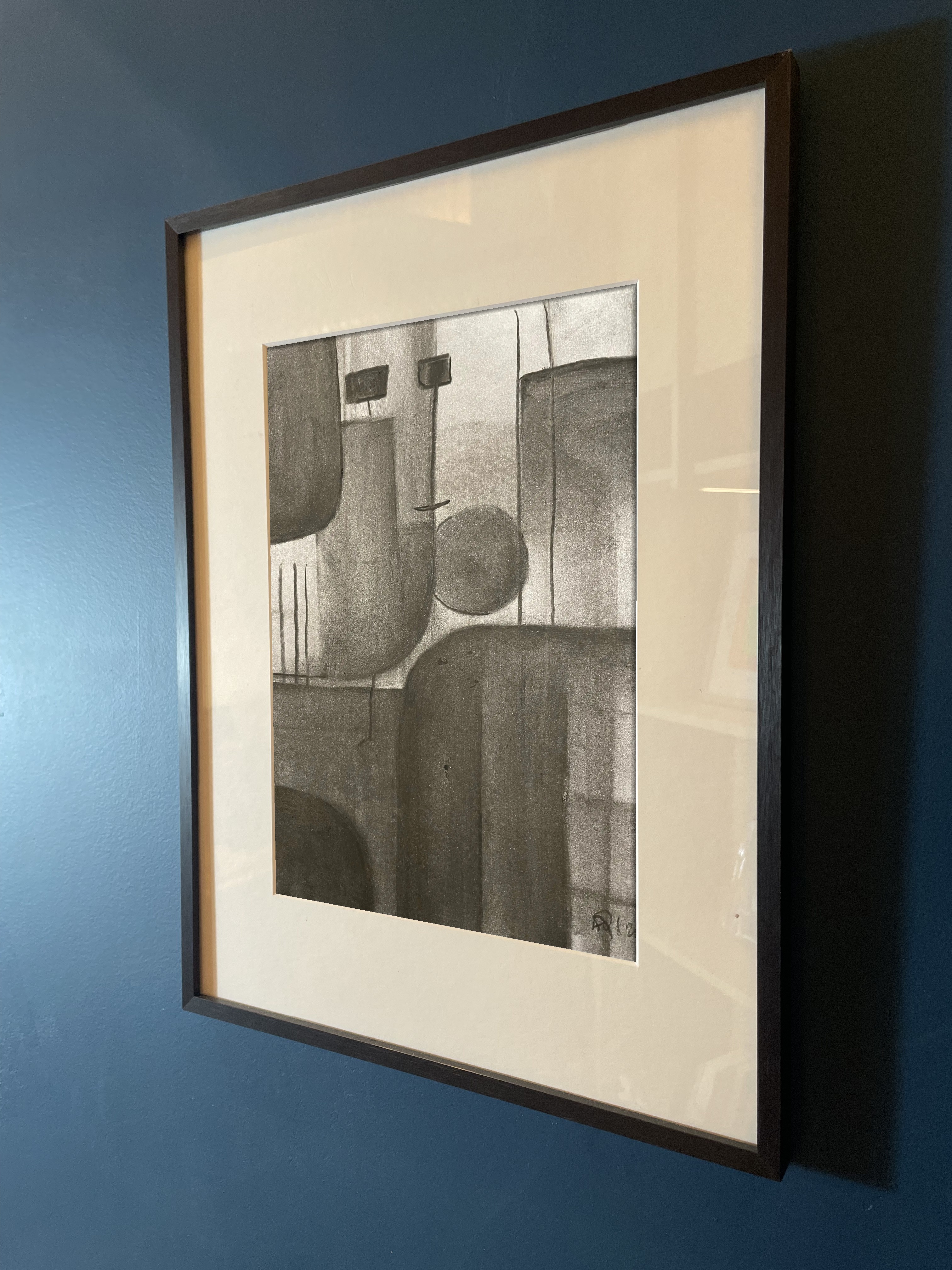 Night Shift, charcoal on paper