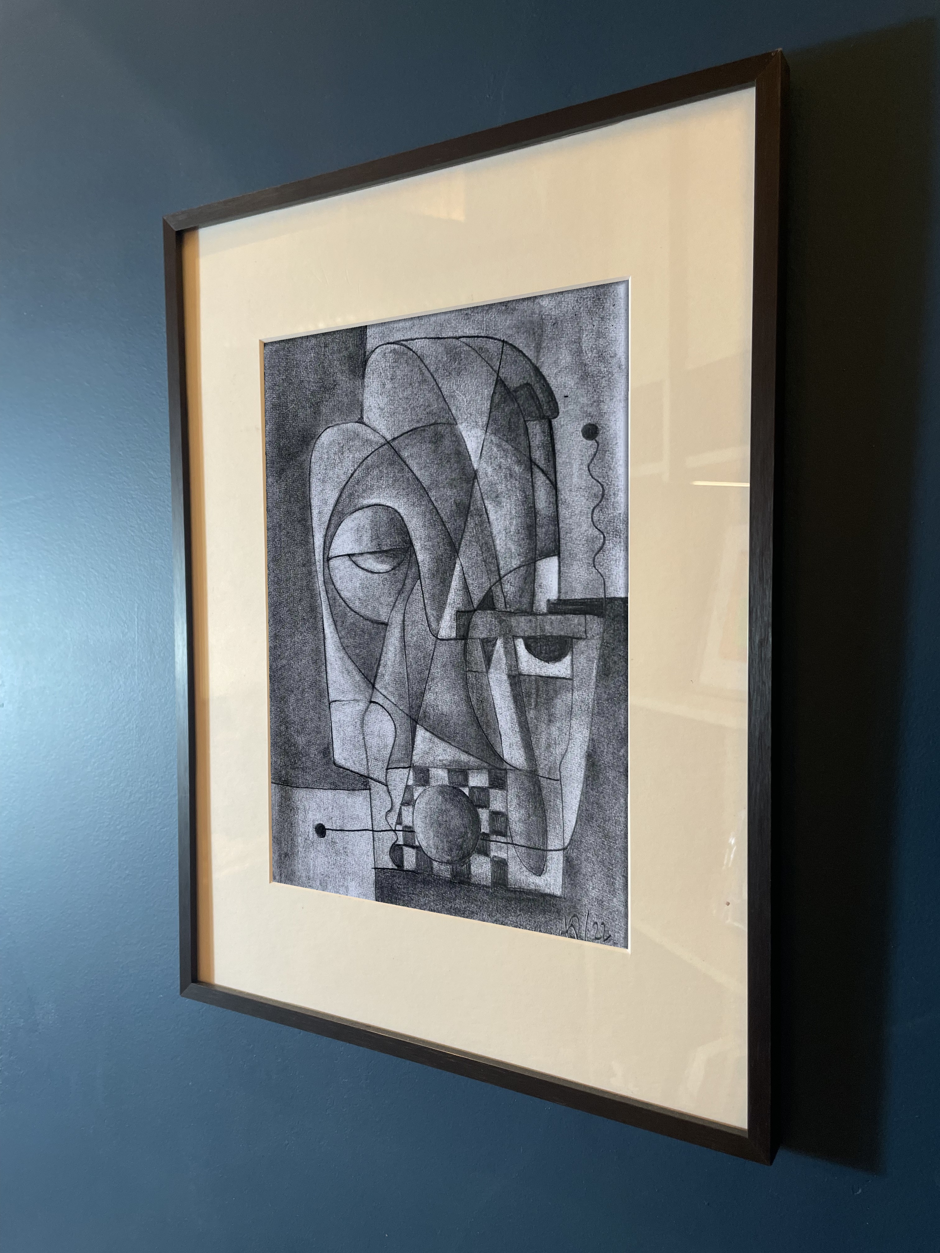 The Alchemist, charcoal on paper