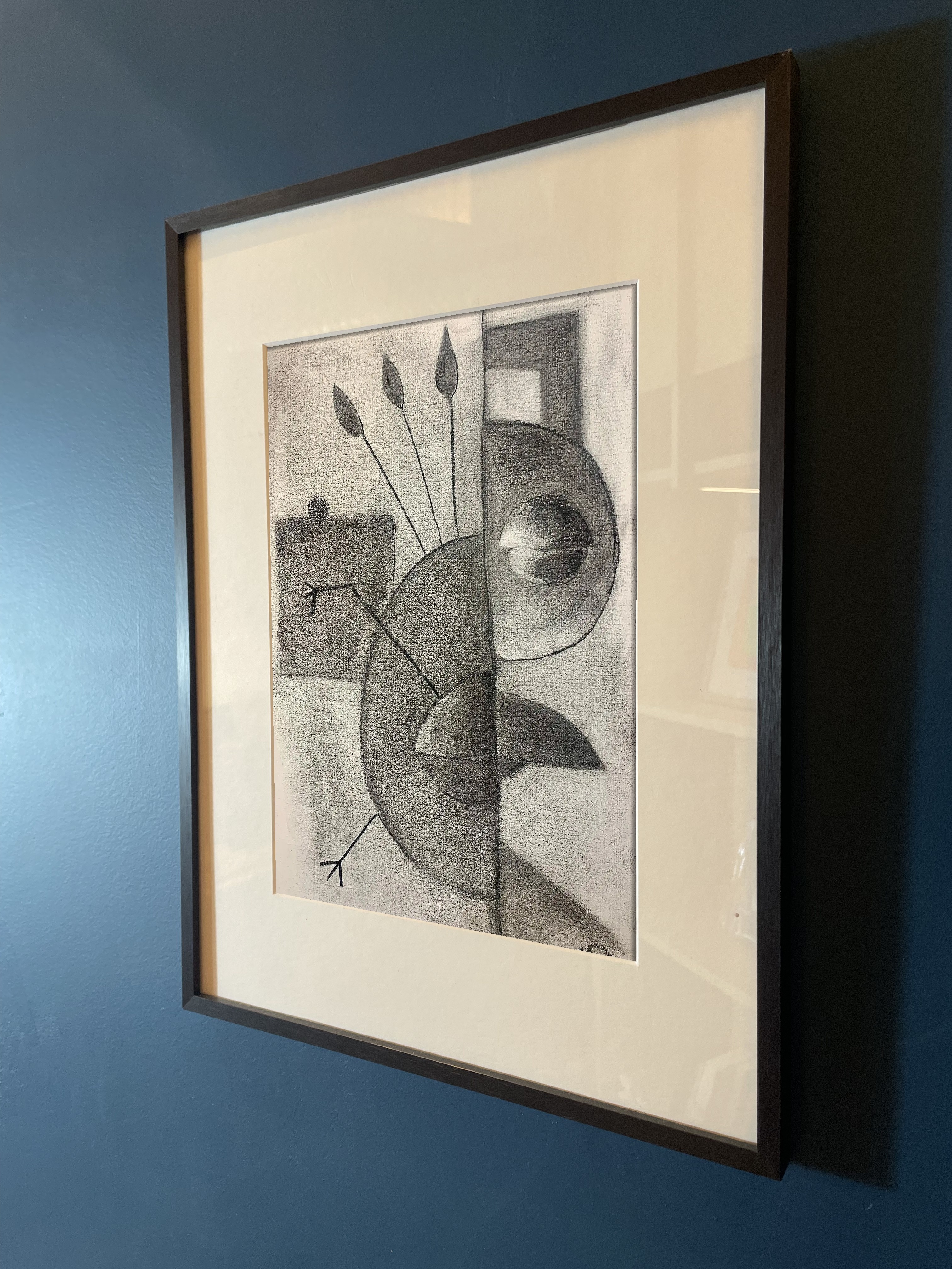 The city bird of Fuchu, Tokyo - Variations 1, charcoal on paper