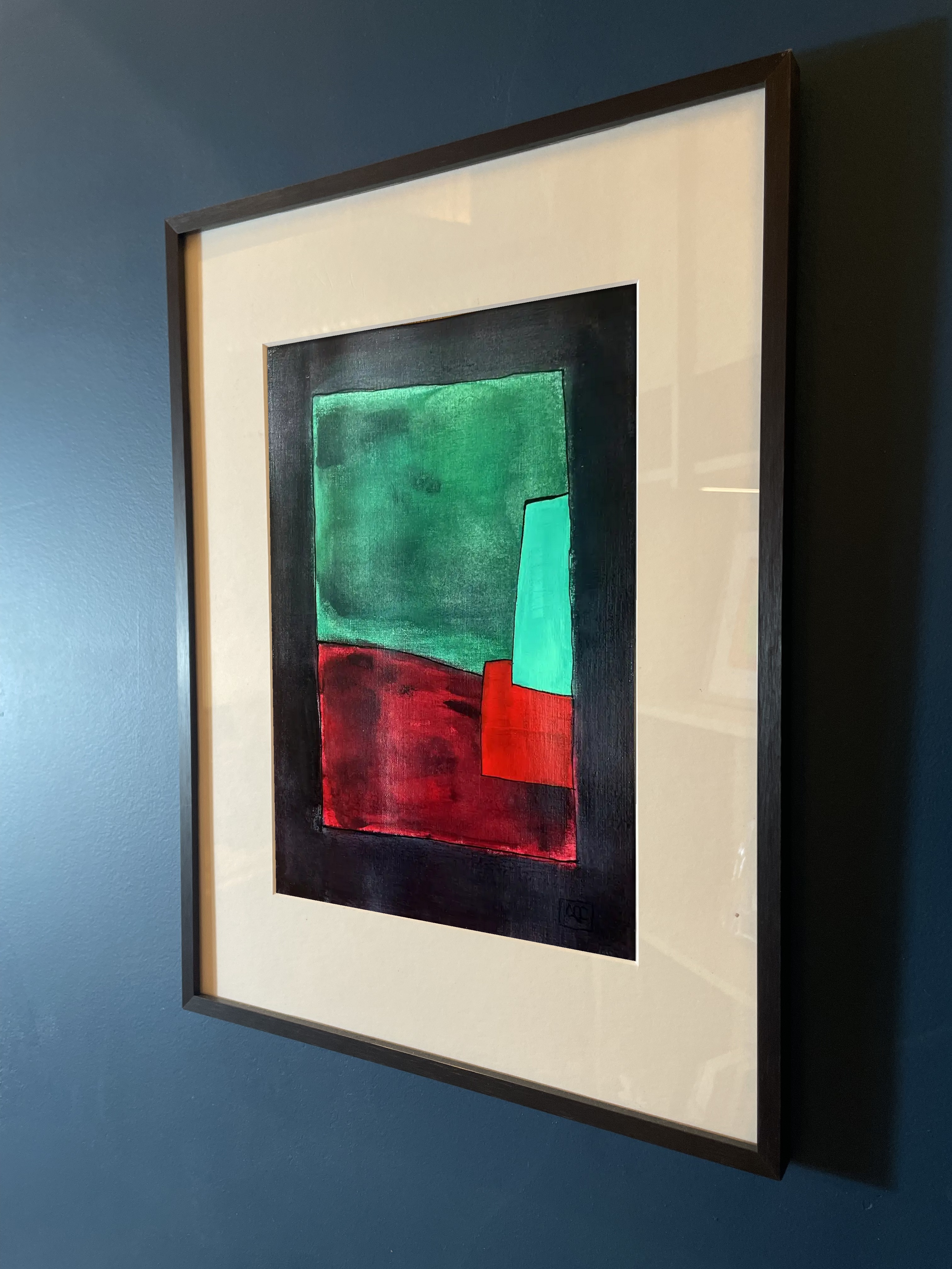 Tritone (C, F#) - Reflexions 7, acrylic on paper