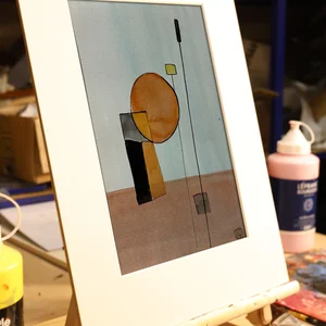 Étude à l'aquarelle en La mineur n° 3 — chevalet · PP #3
