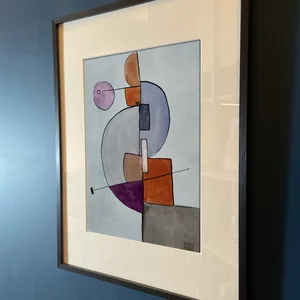 Étude à l'aquarelle en La bémol majeur n° 3 — mur bleu · PP #2