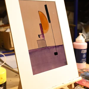 Étude à l'aquarelle en Si bémol majeur n° 2 — chevalet · PP #3