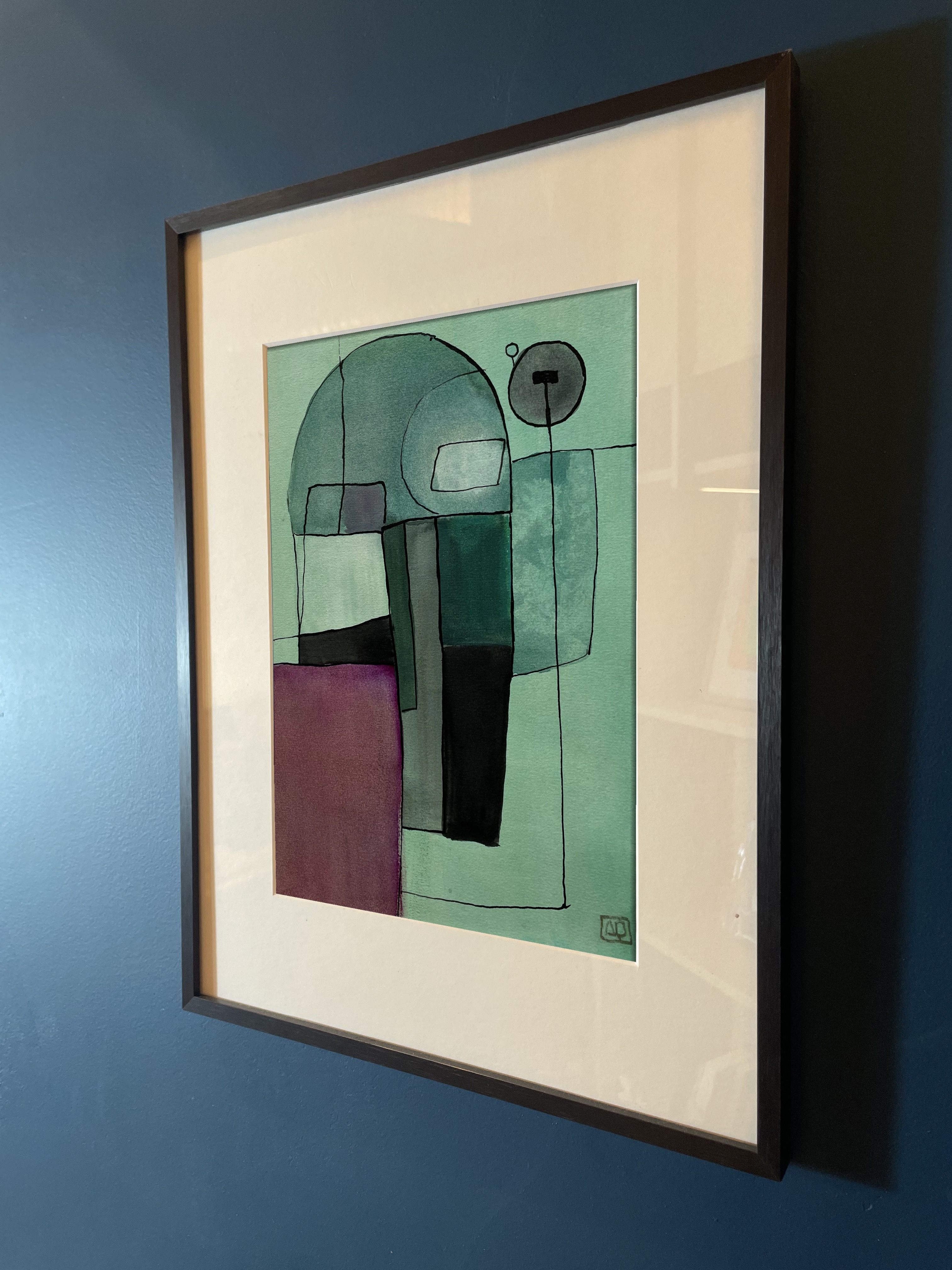 Watercolor Study in Bb Minor No. 1, watercolor on paper