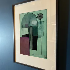 Étude à l'aquarelle en Si bémol mineur n° 1 — mur bleu · PP #2