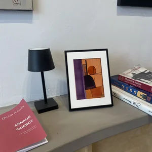 Étude à l'aquarelle en Ré mineur n° 1 — table & lampe · PP #1
