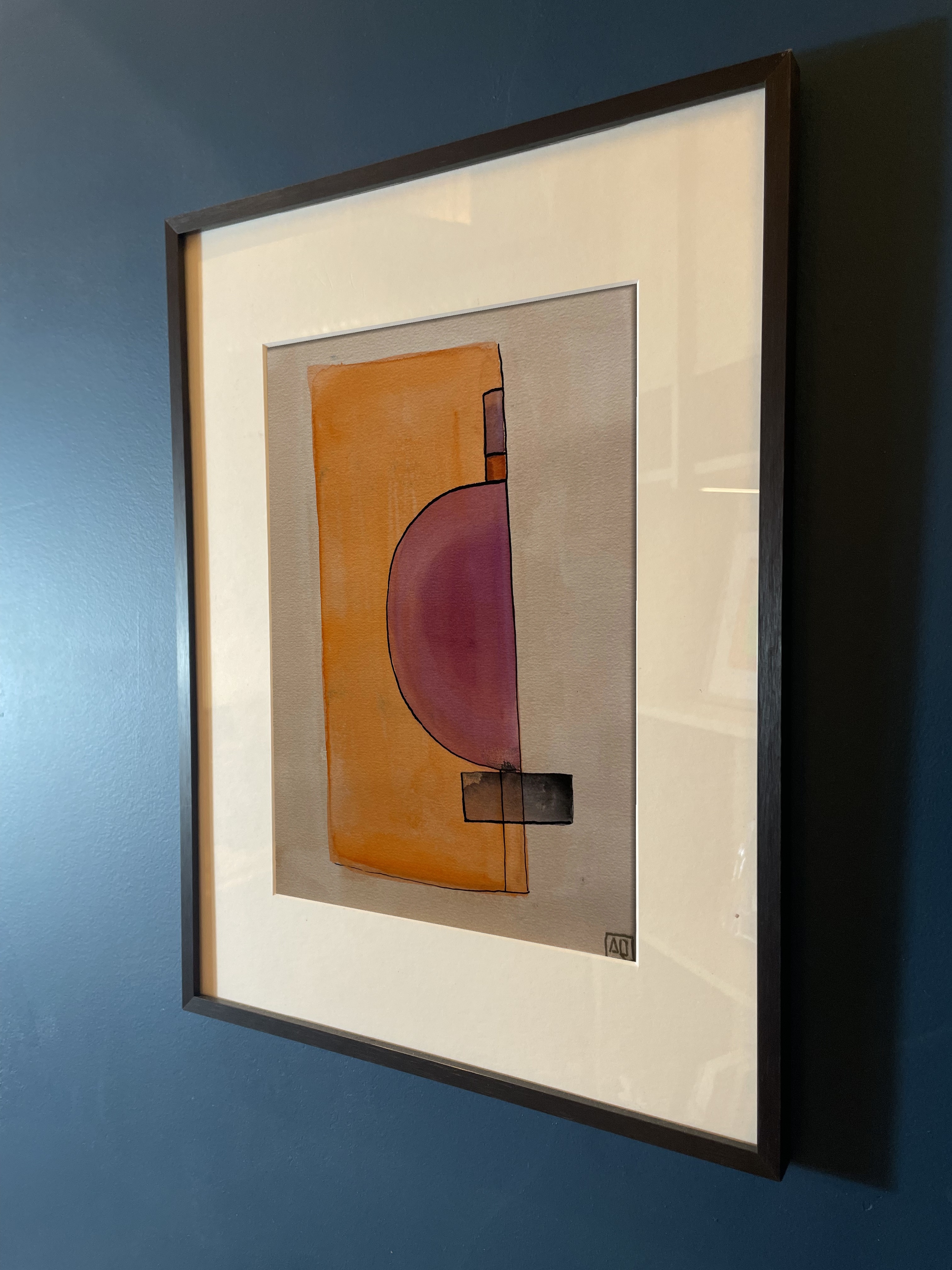 Watercolor Study in D Minor No. 3, watercolor on paper