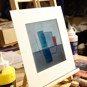 Étude à l'aquarelle en Mi bémol majeur n° 1 — chevalet · PP #3