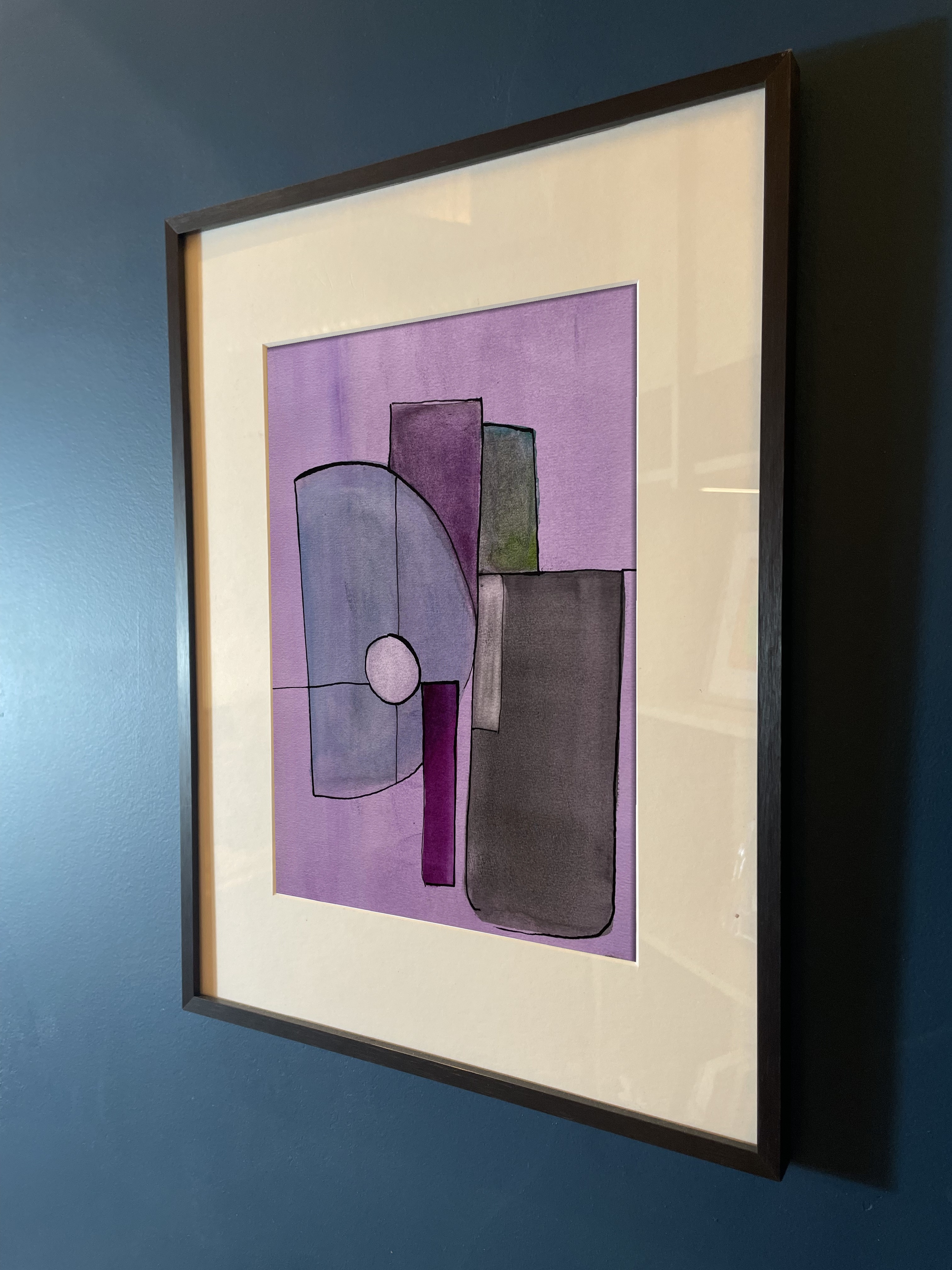Watercolor Study in Eb Major No. 2, watercolor on paper