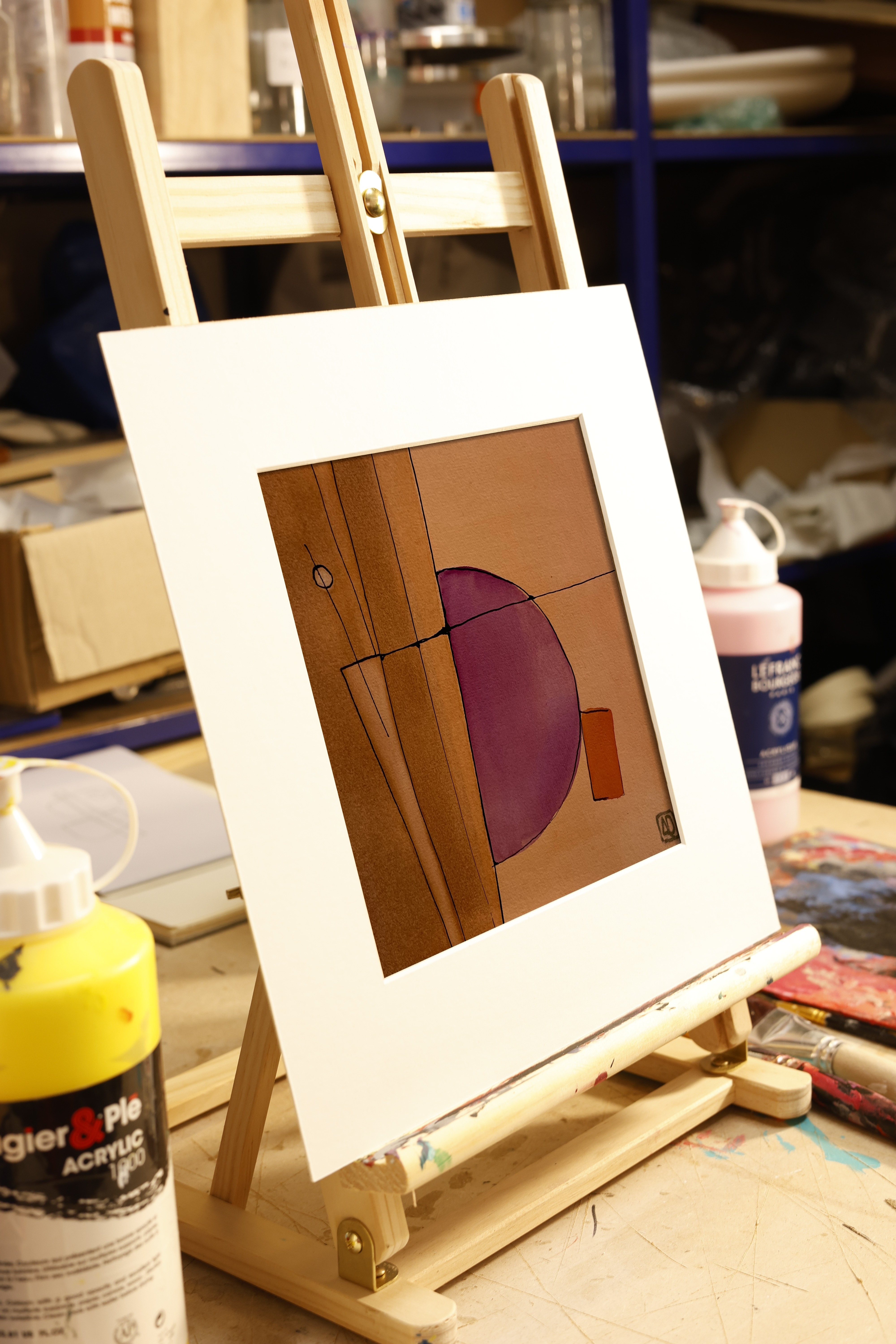 Watercolor Study in F Major No. 2, watercolor on paper