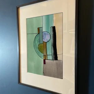 Étude à l'aquarelle en Fa dièse mineur n° 1 — mur bleu · PP #2