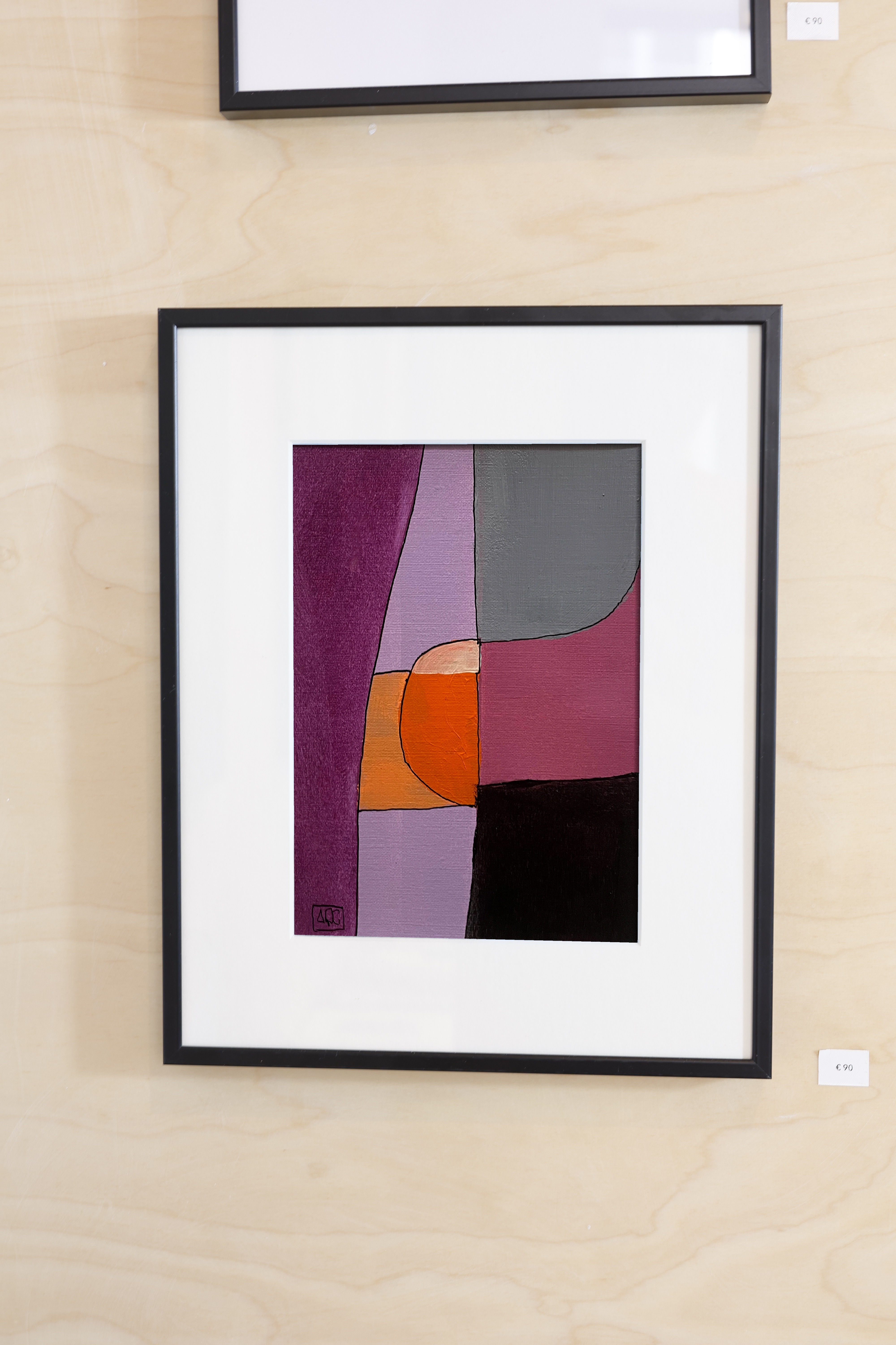 Bb Major - Research on Harmony - Variations 14, acrylic on paper