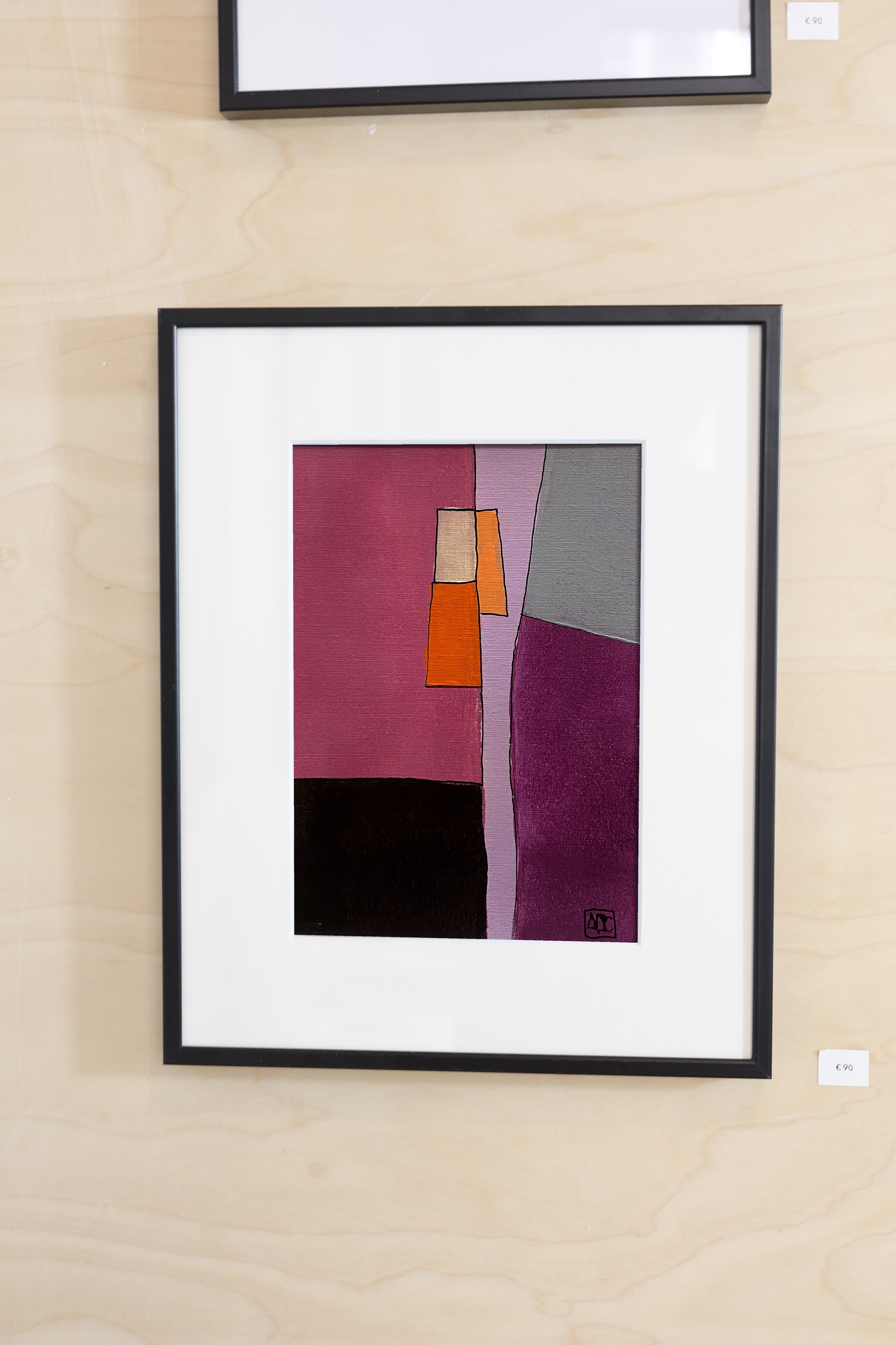 Bb Major - Research on Harmony - Variations 15, acrylic on paper
