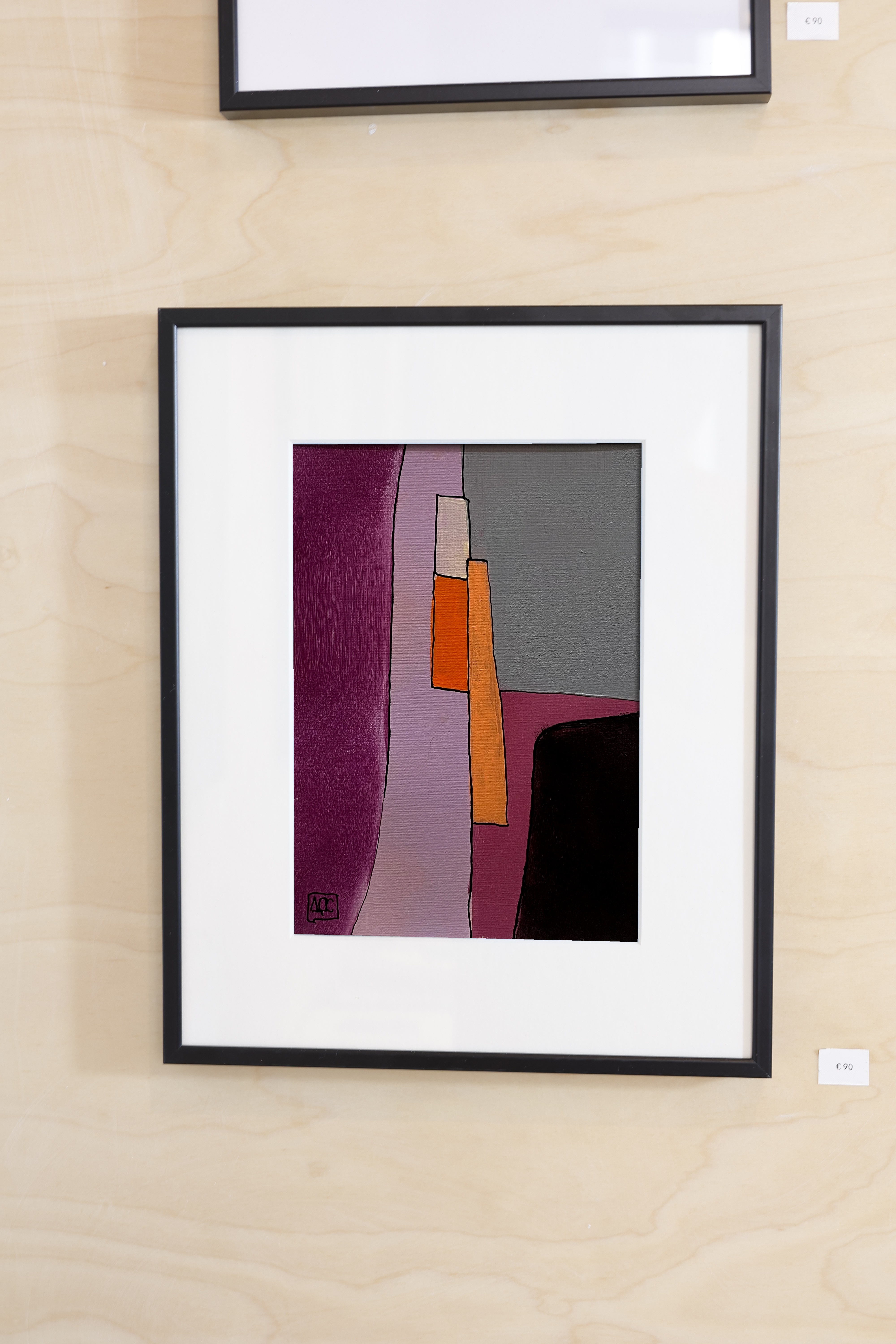 Bb Major - Research on Harmony - Variations 17, acrylic on paper