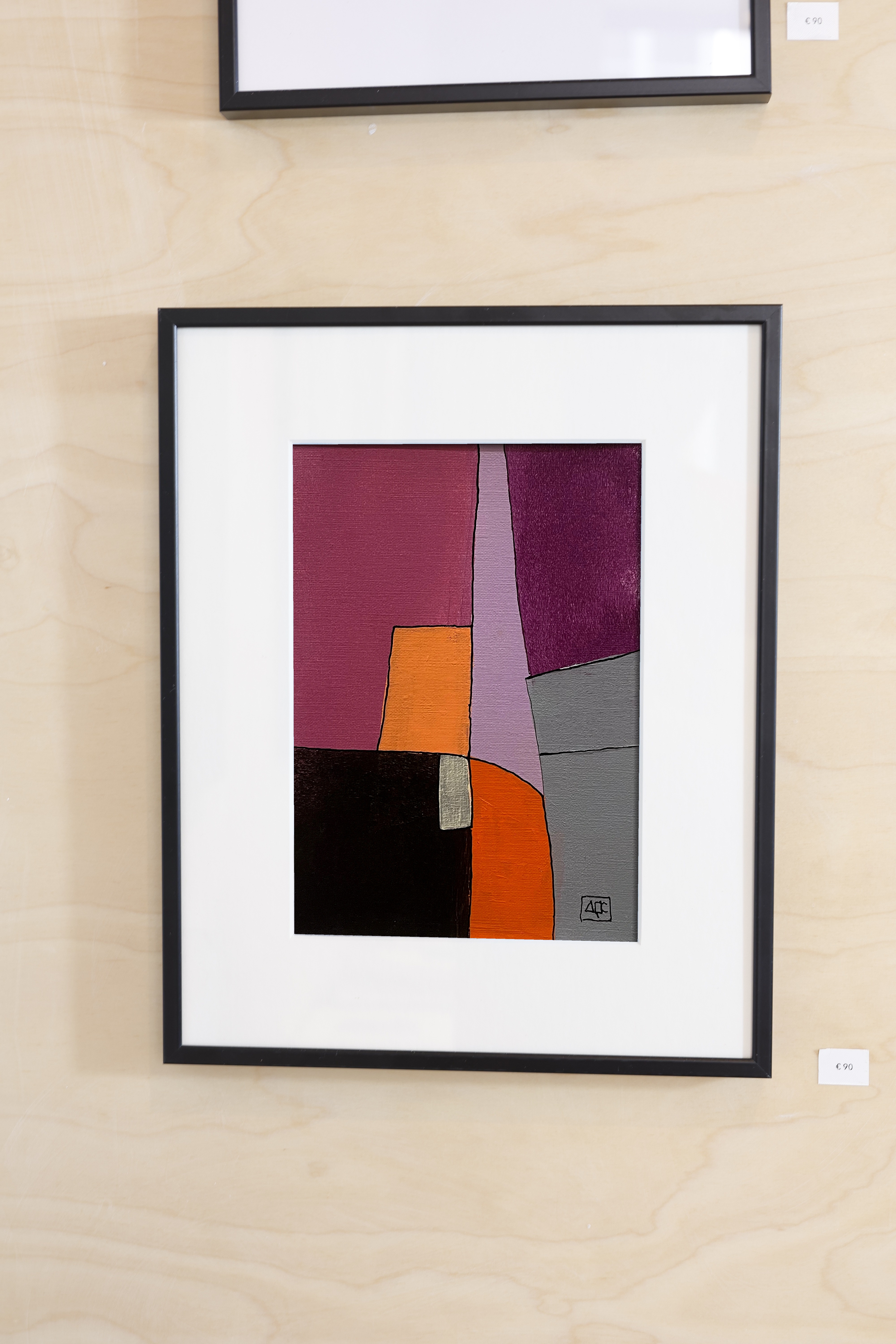 Bb Major - Research on Harmony - Variations 18, acrylic on paper
