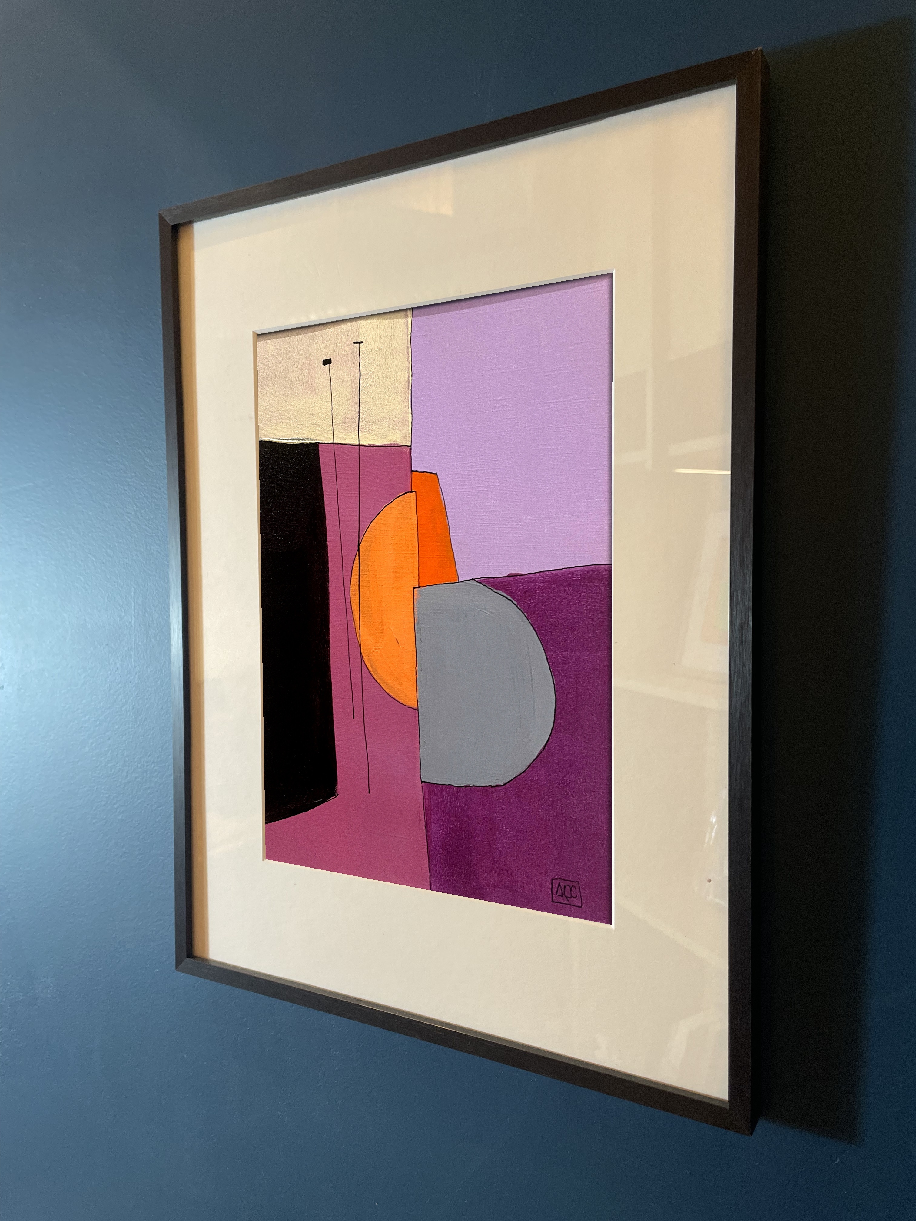Bb Major - Research on Harmony - Variations 19, acrylic on paper