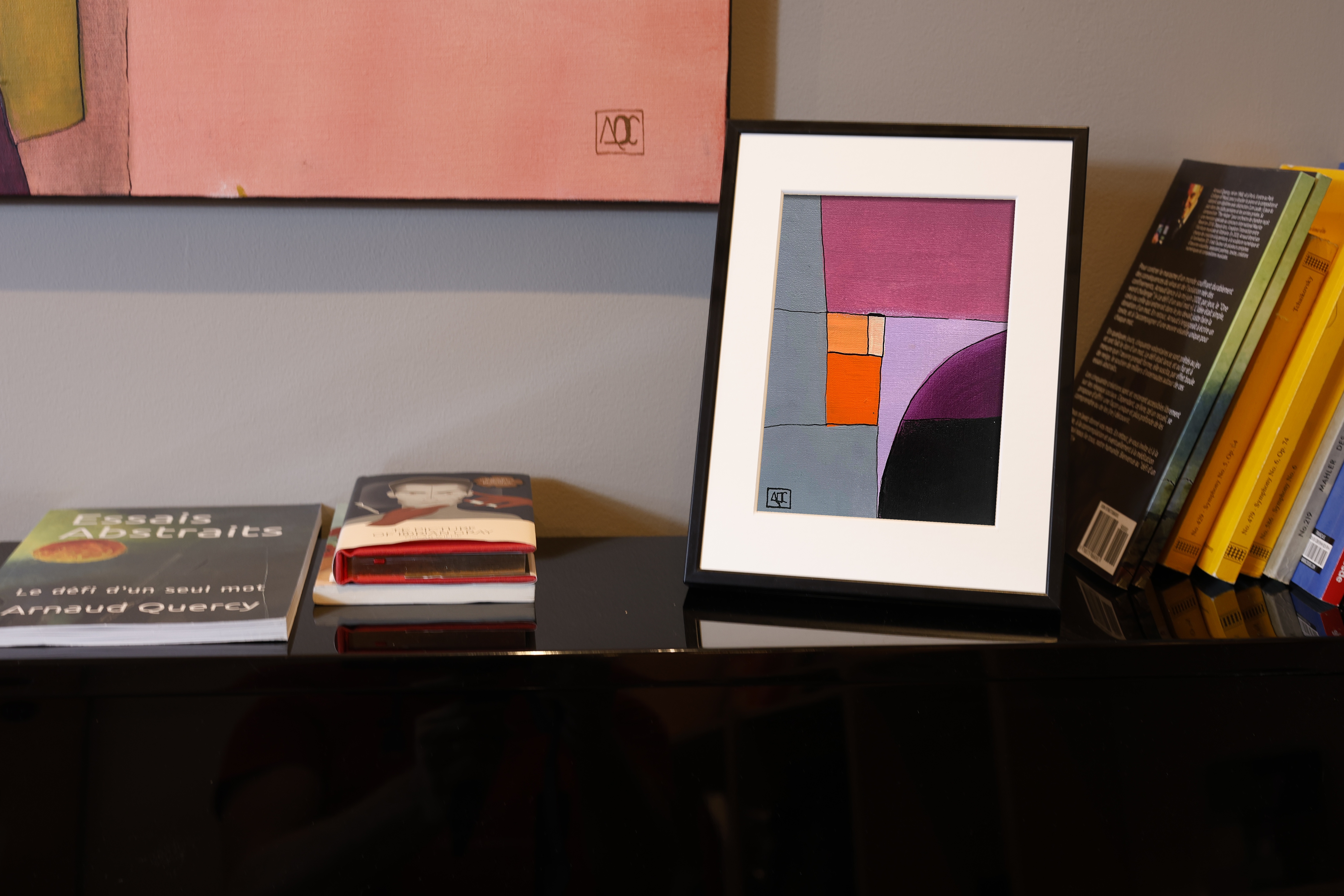 Bb Major - Research on Harmony - Variations 21, acrylic on paper