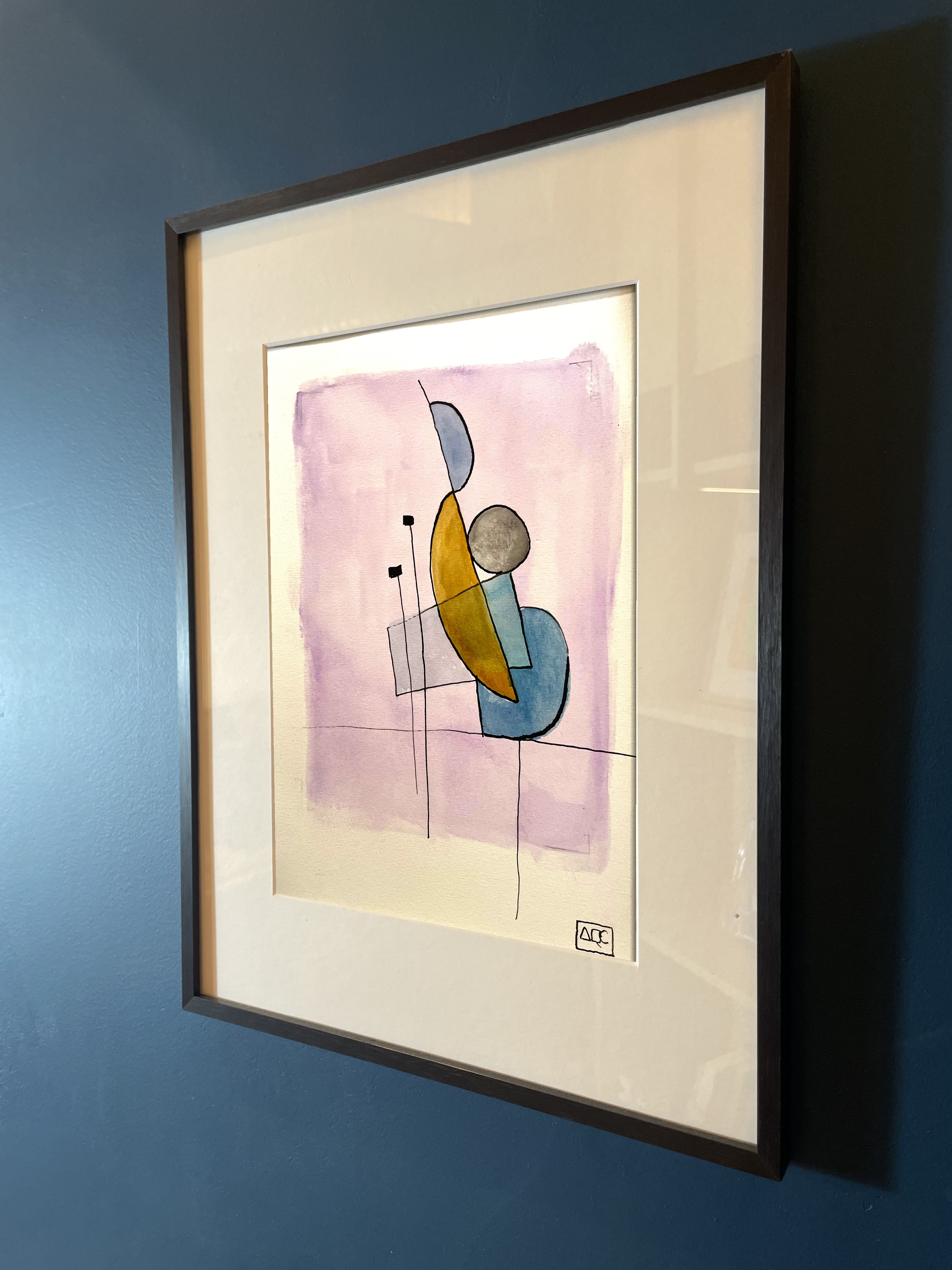 Watercolor Study in Ab Minor No. 1, watercolor on paper