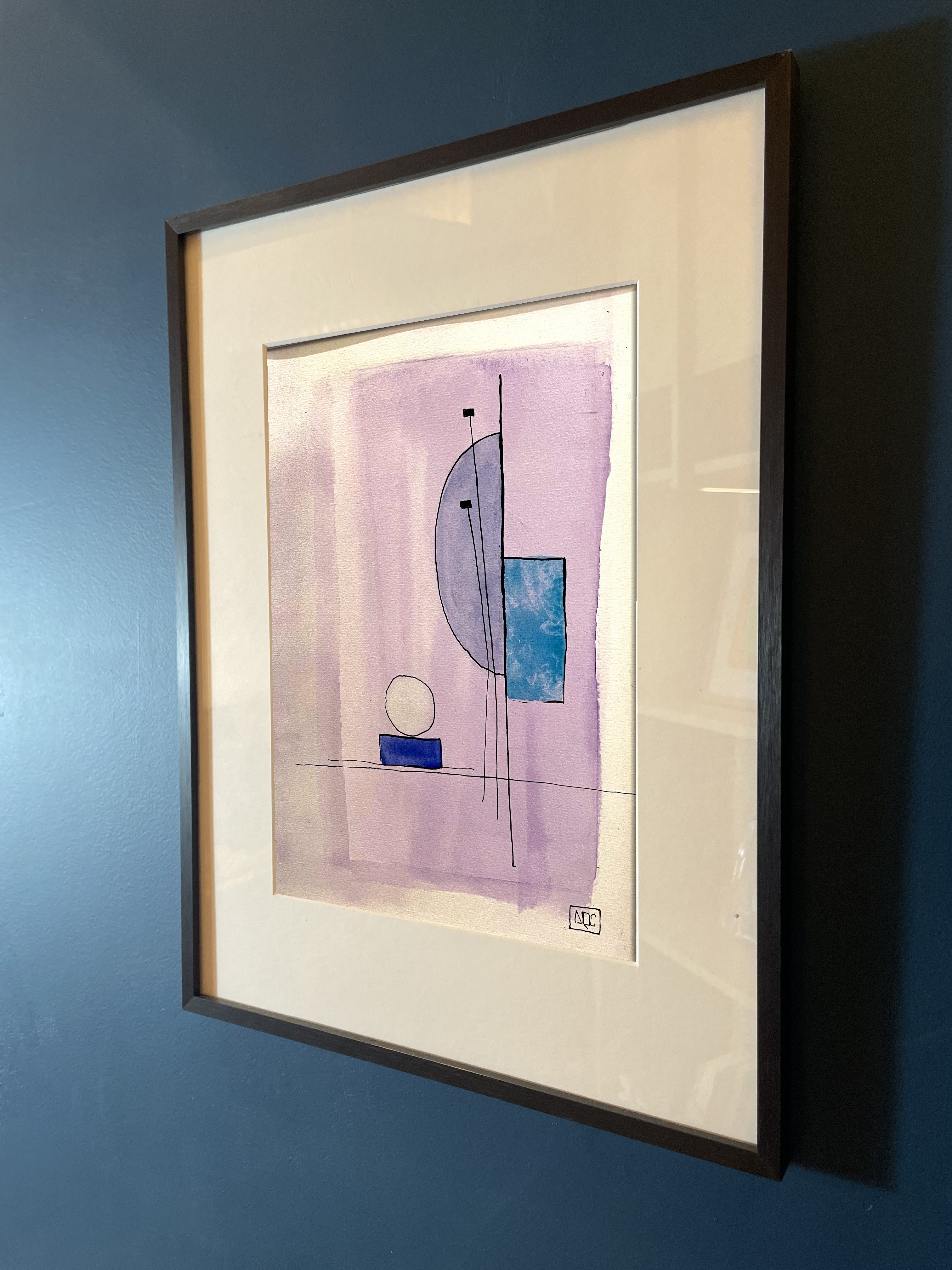Watercolor Study in Ab Octaves No. 1, watercolor on paper