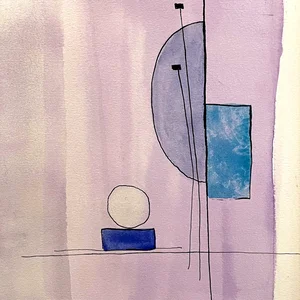 Watercolor Study in Ab Octaves No. 1 — view 1