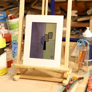 Watercolor Study in D Minor No. 6 — chevalet · PP #1