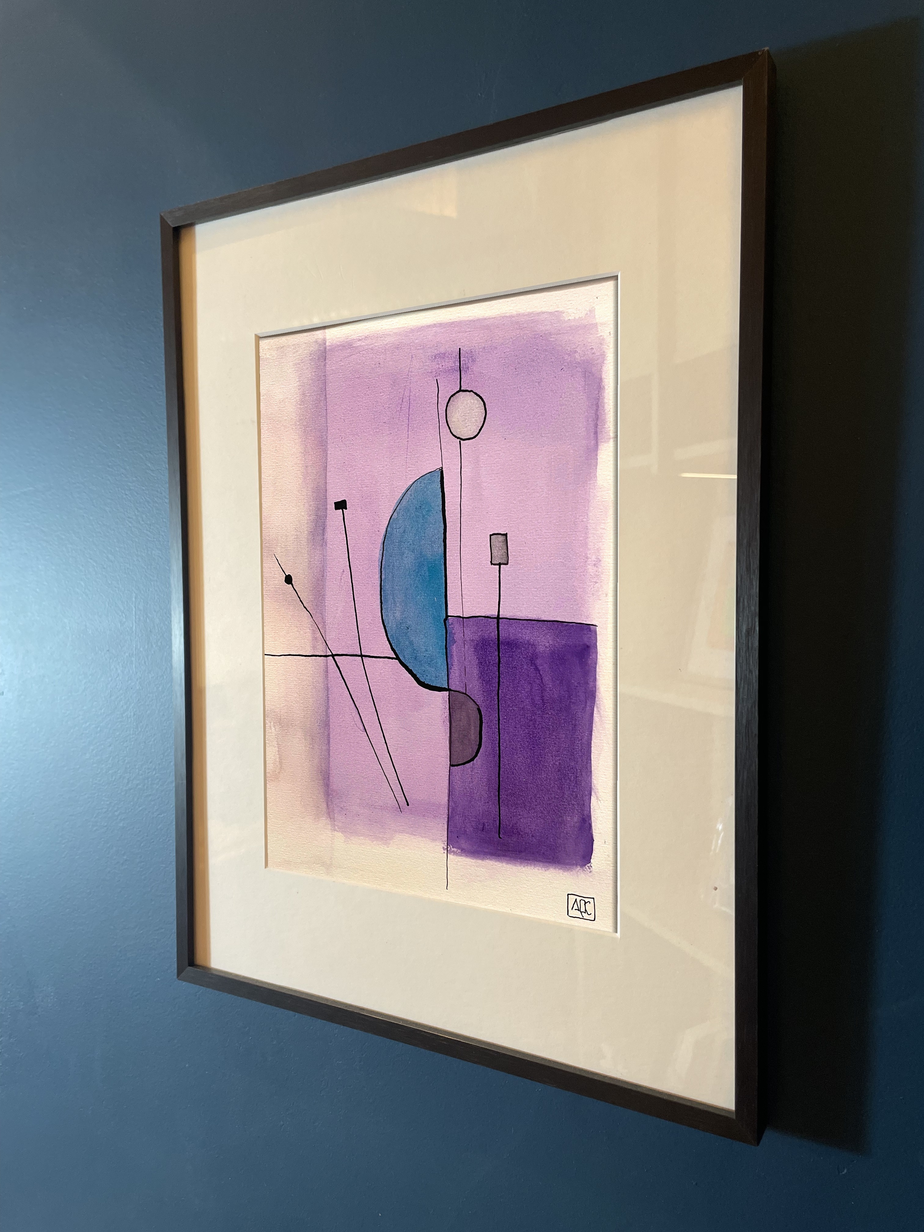 Watercolor Study in F Minor No. 5, watercolor on paper